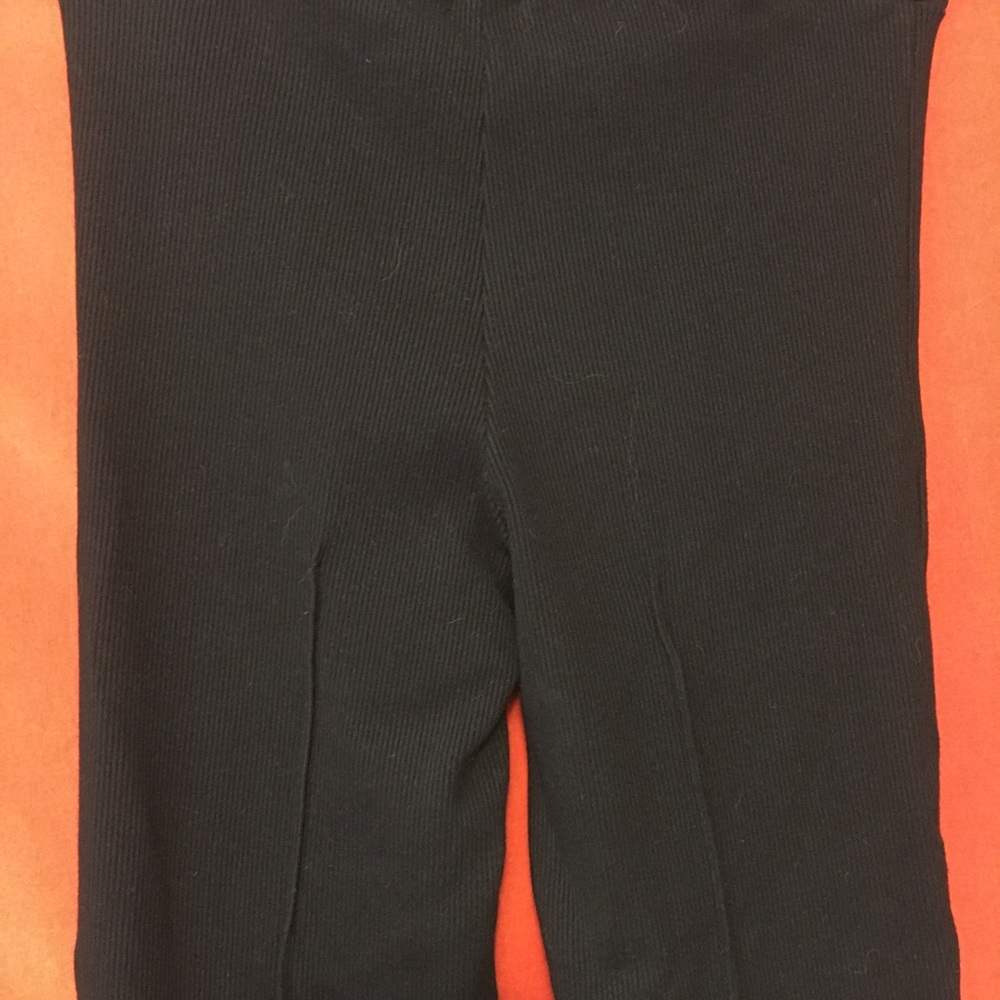 Donni the rib kick flare pants in black size small fall cozy casual cropped - Picture 7 of 9